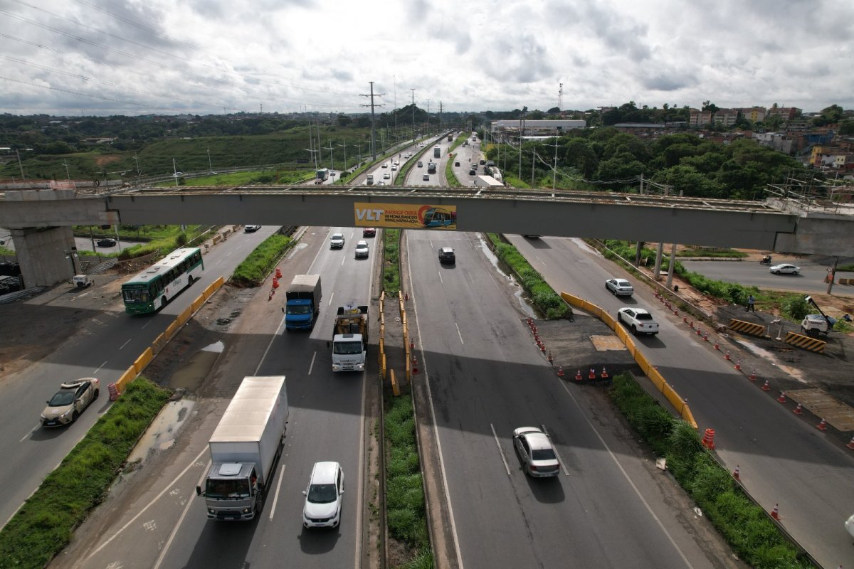 Nova etapa das obras do VLT causa mudanças no trânsito na BR-324