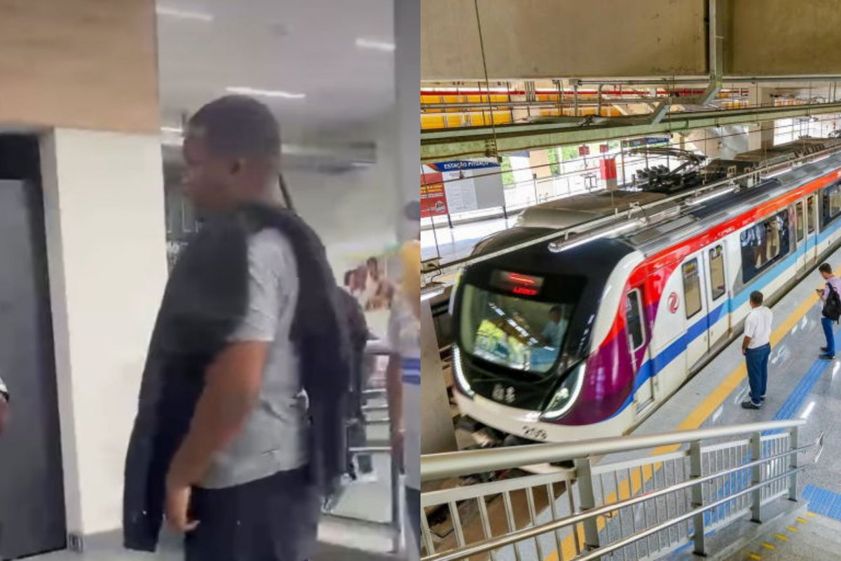 Vídeo: Homem é acusado de ejacular em mulher no metrô de Salvador