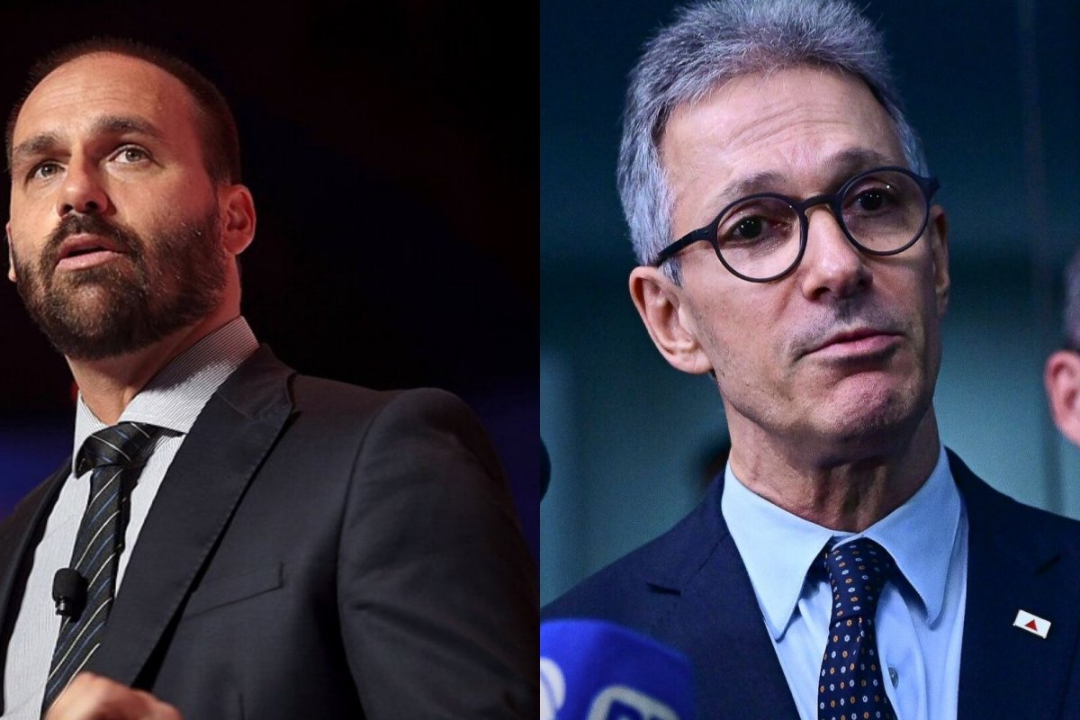 Eduardo Bolsonaro sugere rompimento com o Partido Novo após fala Zema sobre Flávio Bolsonaro