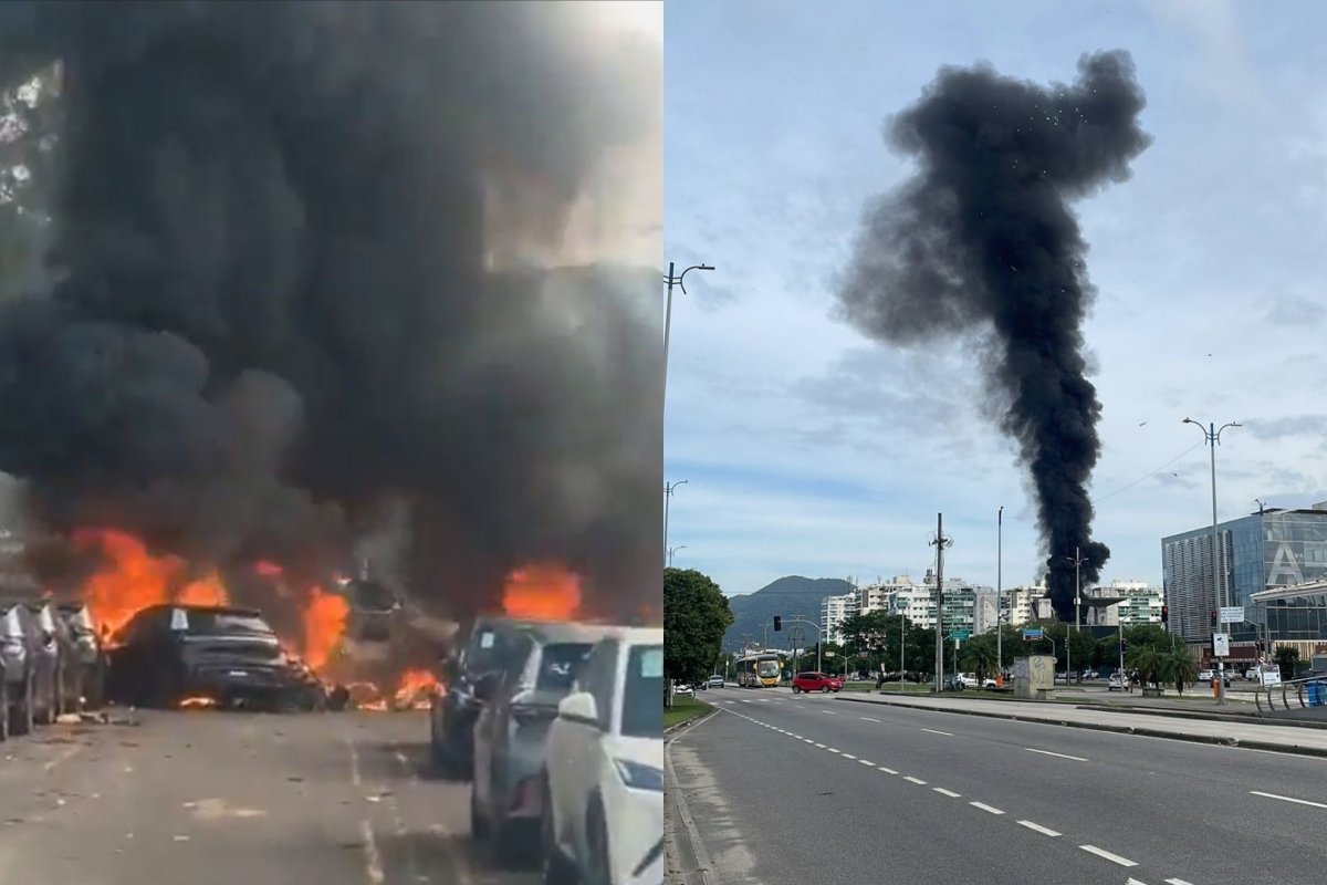 Colisão no ar teria sido a causa do acidente envolvendo dois helicópteros no Rio de Janeiro