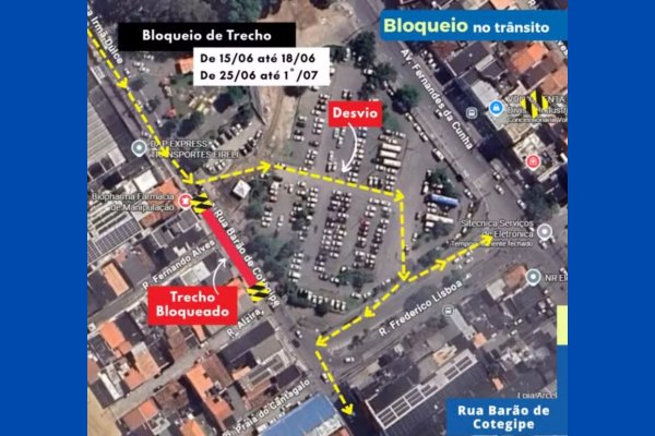 [Obra causa interdição em rua da Cidade Baixa, em Salvador]