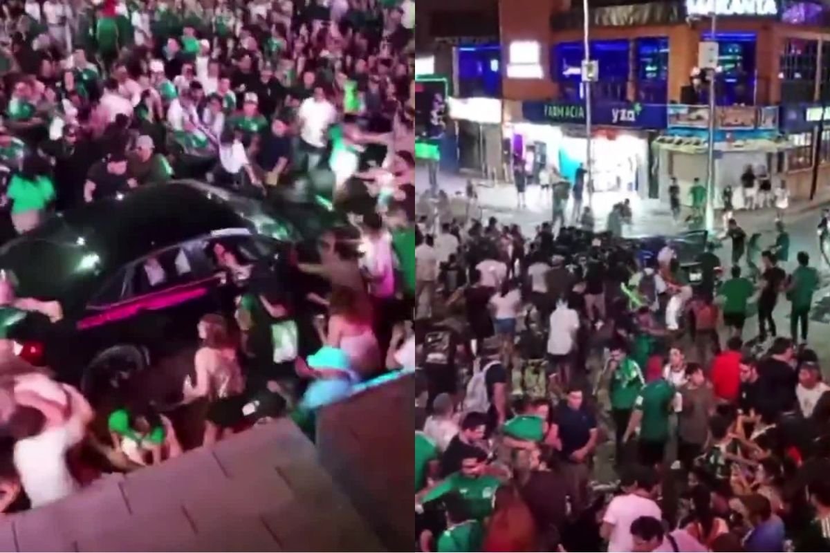 Vídeo: Homem atropela multidão que comemorava vitória do México na Copa do Mundo Vídeo: Homem atropela multidão que comemorava vitória do México na Copa do Mundo