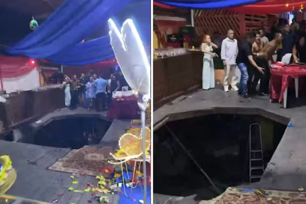Vídeo: Jovem ganha aniversário de vizinhos após piso desabar em festa de 15 anos