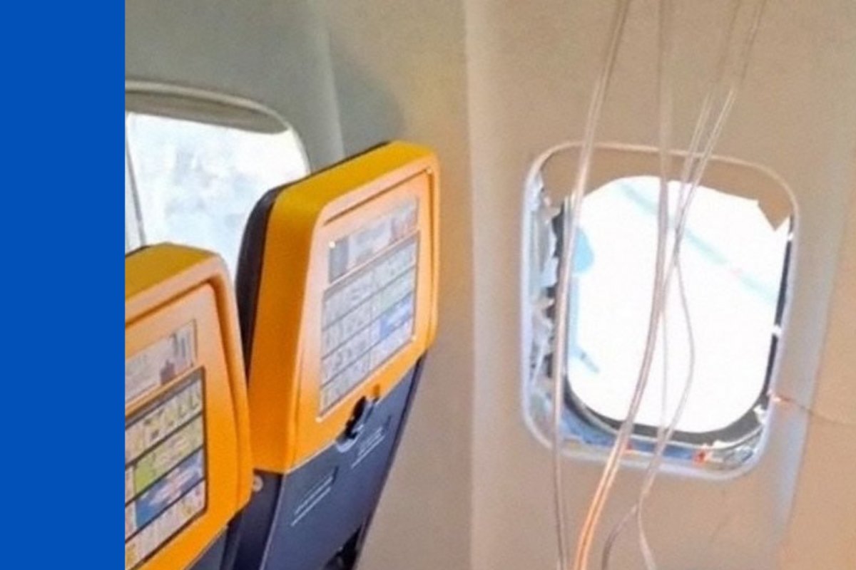 Vídeo: Passageiro é parcialmente sugado para fora de avião