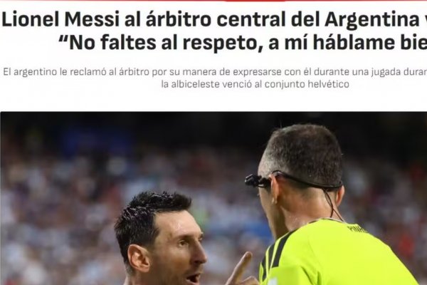 [Messi viraliza ao repreender árbitro durante Argentina x Suíça]