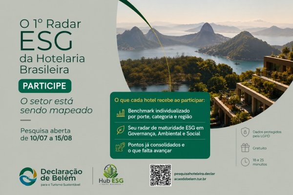 [BLTA apoia 1º Radar ESG da Hotelaria Brasileira e convida associados a participar do mapeamento inédito de maturidade sustentável do setor]