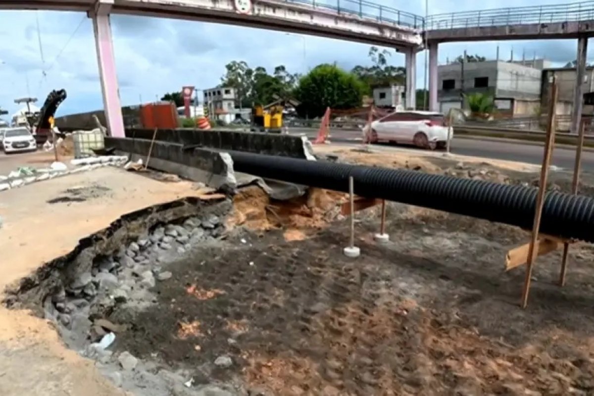 Trecho interditado por cratera na BR-324 é liberado após conclusão de obras