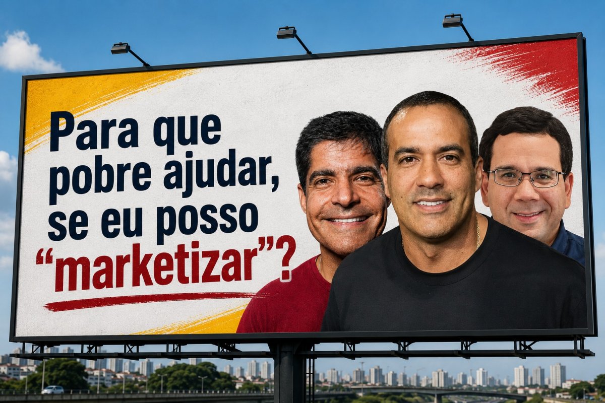 Para que pobre ajudar se eu posso "marketizar"?