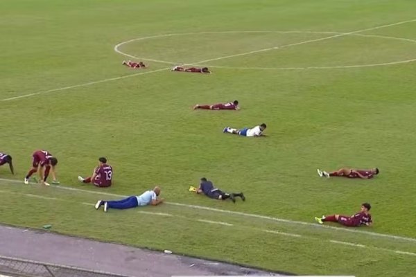 [Vídeo: Enxame de abelhas invade campo e interrompe final do Baiano sub-20]