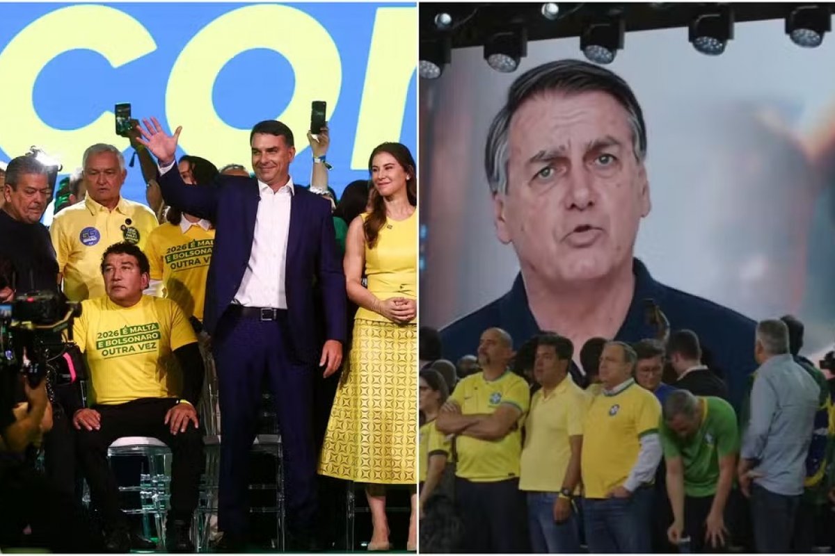 PT aciona TSE contra Flávio por propaganda eleitoral antecipada após vídeo de IA exibido em convenção do PL; Nunes Marques será relator
