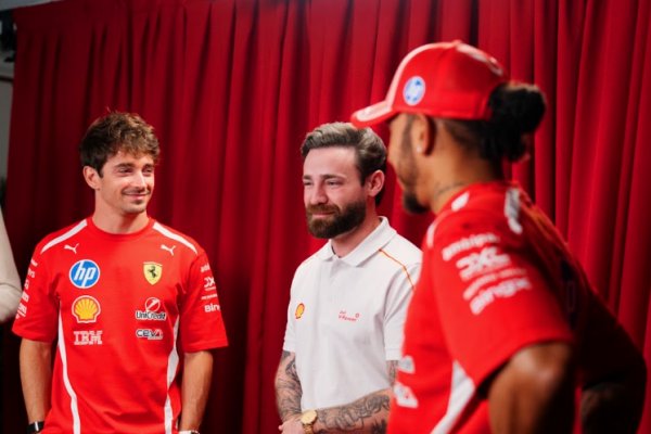 [Brasileiro conhece Charles Leclerc e Lewis Hamilton durante o GP da Hungria!]