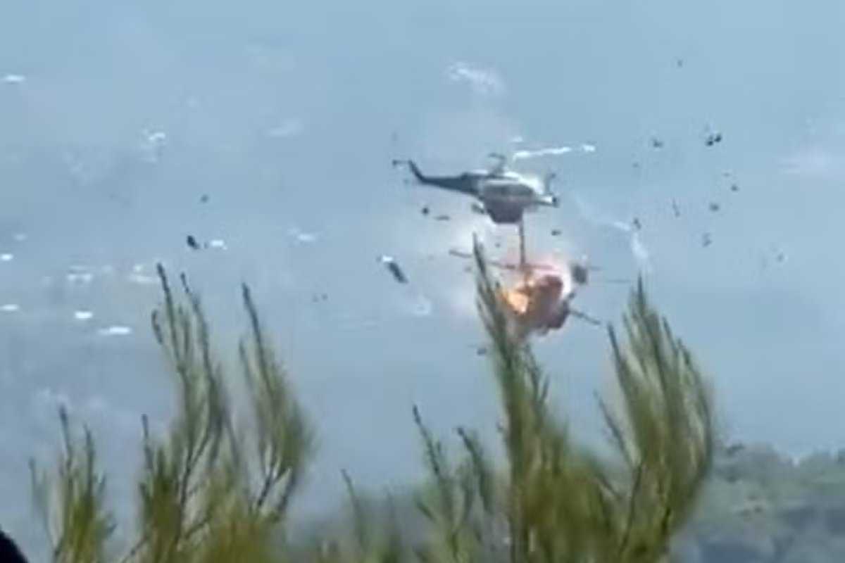 Vídeo: duas pessoas morrem após colisão entre helicópteros na Grécia