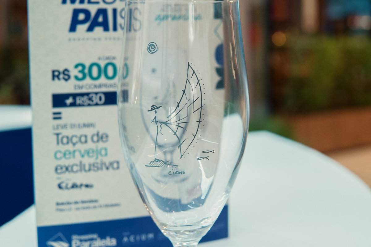  Taça de cerveja assinada pelo artista Elano Passos é a nova peça da coleção ‘Recortes da Bahia’! 