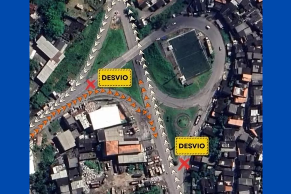 Viaduto em Paripe é interditado por seis meses para obras do VLT em Salvador
