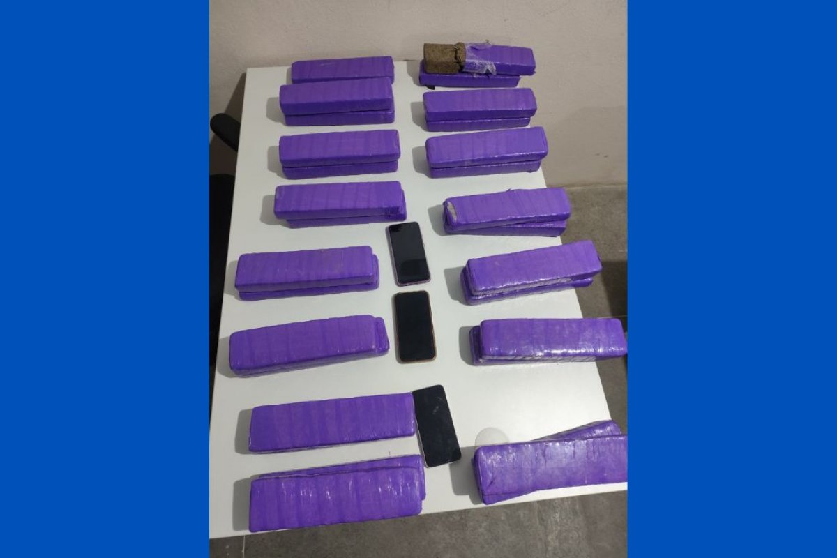 Mais de 20kg de maconha são apreendidos pela PM em município no sul da Bahia