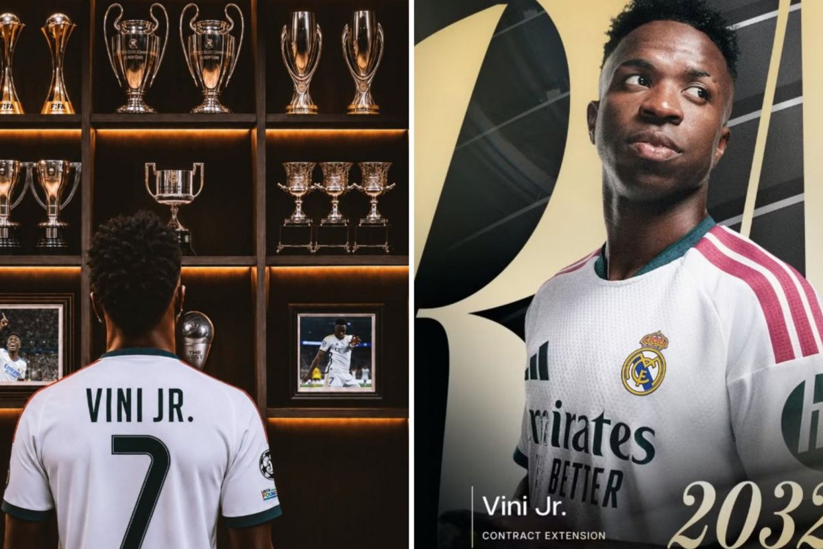 Vini Jr renova com o Real Madrid após impasse na negociação