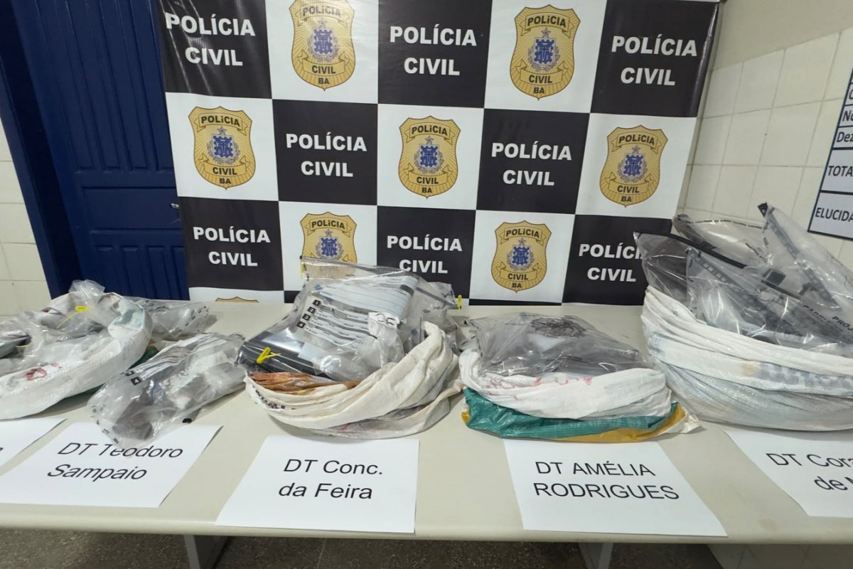 Mais de 100 armas apreendidas pela polícia são encaminhadas para destruição