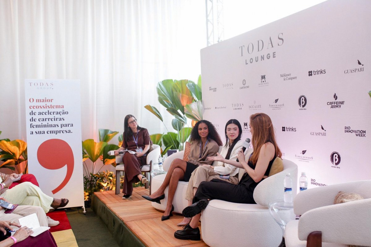 Lounge TODAS encerra participação na Rio Innovation Week com debates sobre as transformações que estão redefinindo a forma como mulheres vivem, trabalham e geram impacto! 