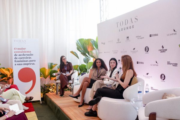 [Lounge TODAS encerra participação na Rio Innovation Week com debates sobre as transformações que estão redefinindo a forma como mulheres vivem, trabalham e geram impacto! ]
