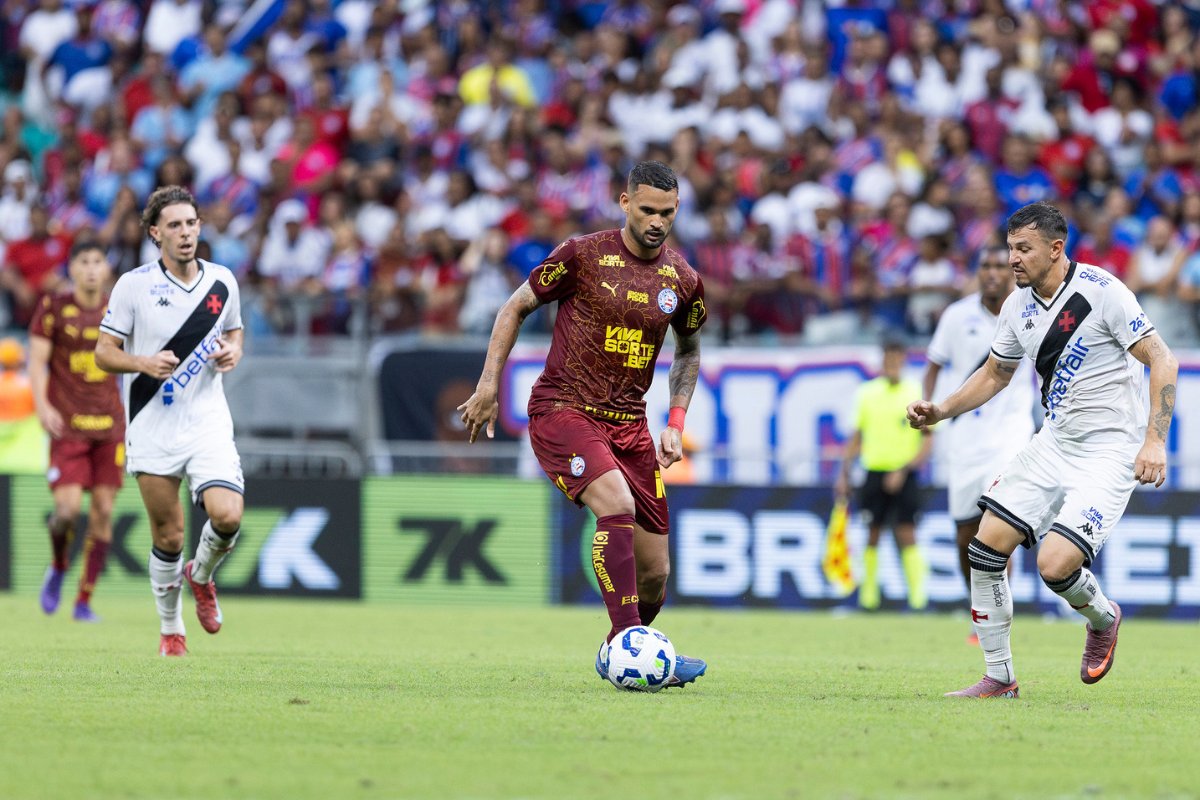 Bahia e Vasco se enfrentam na Fonte Nova em busca de objetivos distintos no Brasileirão 