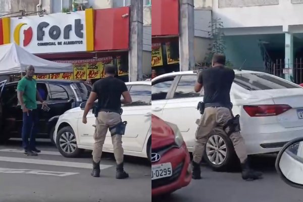[Vídeo: PM saca arma contra cidadão durante briga de trânsito no Pau Miúdo]