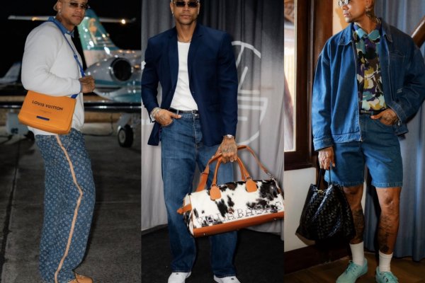 [Léo Santana aposta em bolsas de grife e mostra nova leitura do luxo masculino! ]