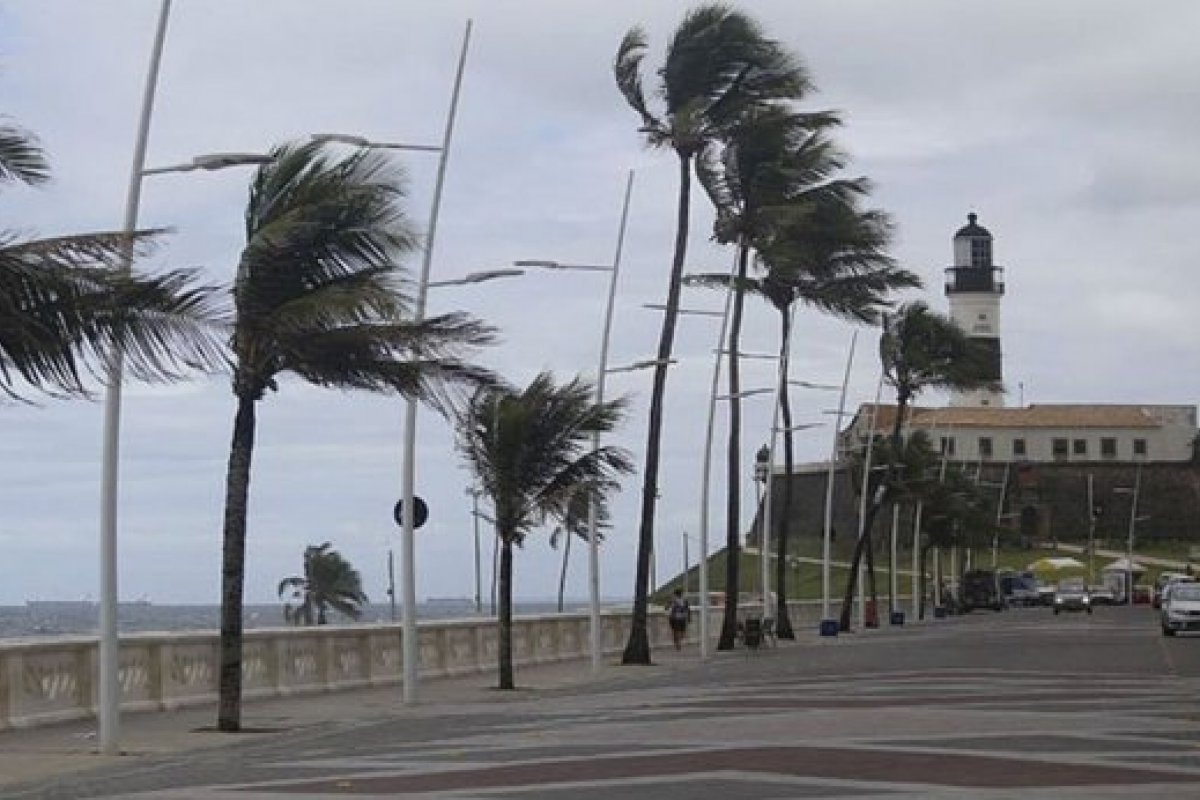 Salvador terá ventos de até 61 km/h neste fim de semana