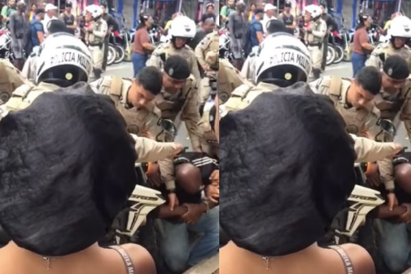 [Vídeo: Homem se desespera após ter moto apreendida durante abordagem em Salvador]