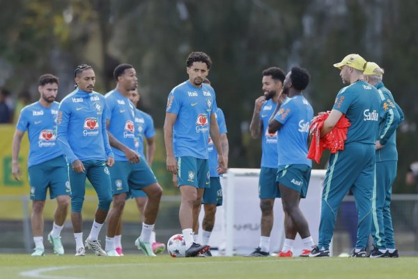 [Ancelotti faz testes e esboça provável escalação do Brasil para amistoso; confira ]