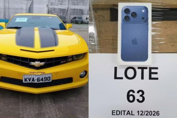 [Novo leilão eletrônico da Receita Federal tem iPhone17, Camaro e robôs de atendimento  ]