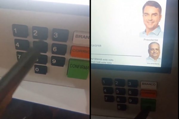 [Vídeo: Eleitor se filma usando arma de fogo para votar em Flavio Bolsonaro]