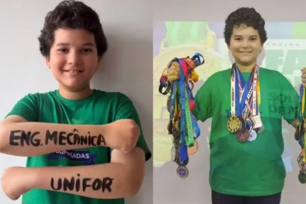 [Baiano de 10 anos conquista 3° lugar em vestibular de Engenharia Mecânica]