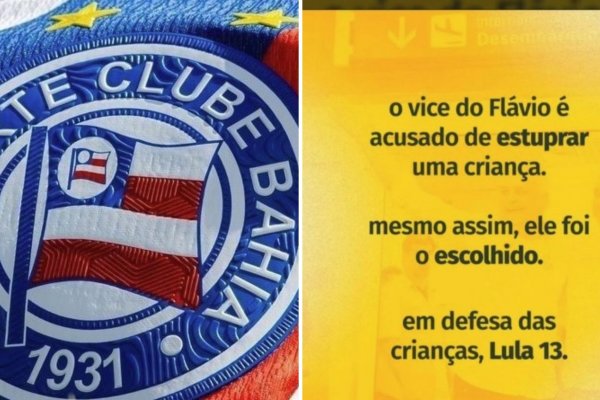[Canal oficial do Bahia no WhatsApp faz postagem pró-Lula e contra vice de Flávio Bolsonaro]