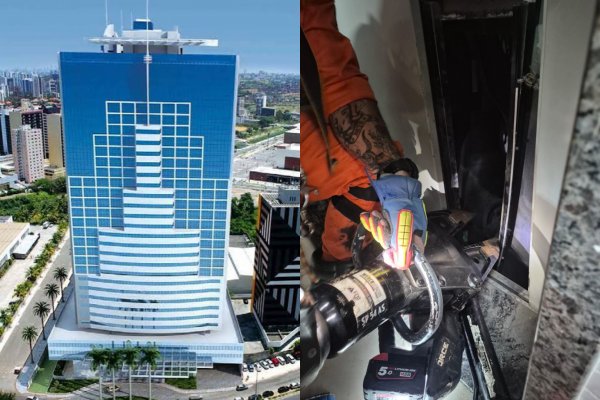 [Mulher fica ferida após elevador despencar em condomínio na Avenida Tancredo Neves]
