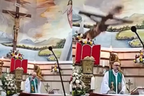 [Vídeo: padre morre após ser atingido por cruz de madeira durante missa no Equador ]