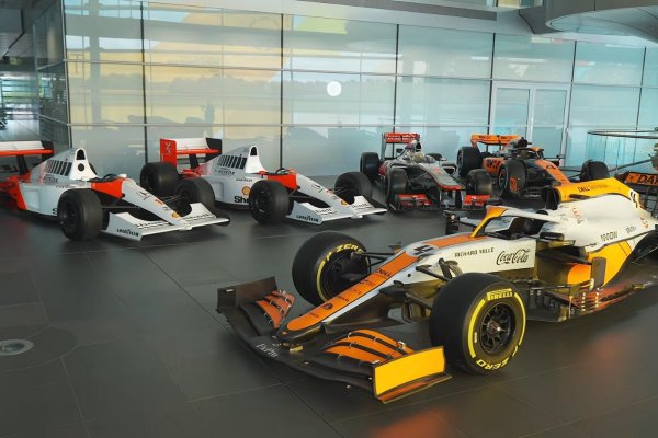 [McLaren coloca à venda carros históricos pilotados por Senna, Hamilton e Brad Pitt]