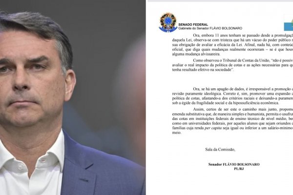 [Vídeo: Flávio Bolsonaro já propôs acabar com cotas para negros e pessoas com deficiência nas universidades]