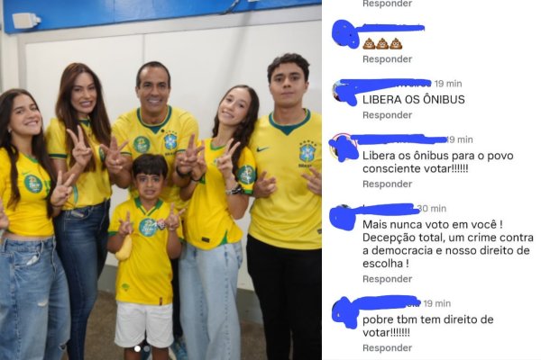 [“Pobre também tem direito de votar”: internauta cobra Bruno Reis em foto votando com a família]