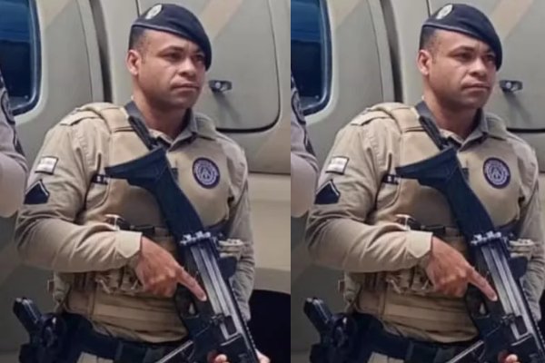 [Soldado da PM morre em colisão entre moto e retroescavadeira em Cansanção]