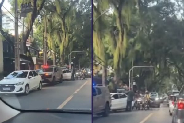 [Motorista por aplicativo denuncia agressão por manobrista de cafeteria no Corredor da Vitória]