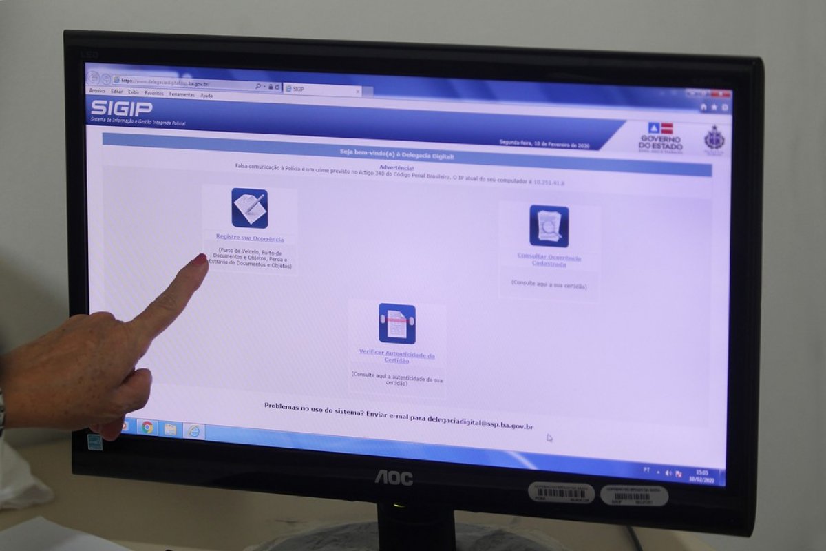 Polícia Civil baiana recomenda que boletins de ocorrência sejam feitos pela internet