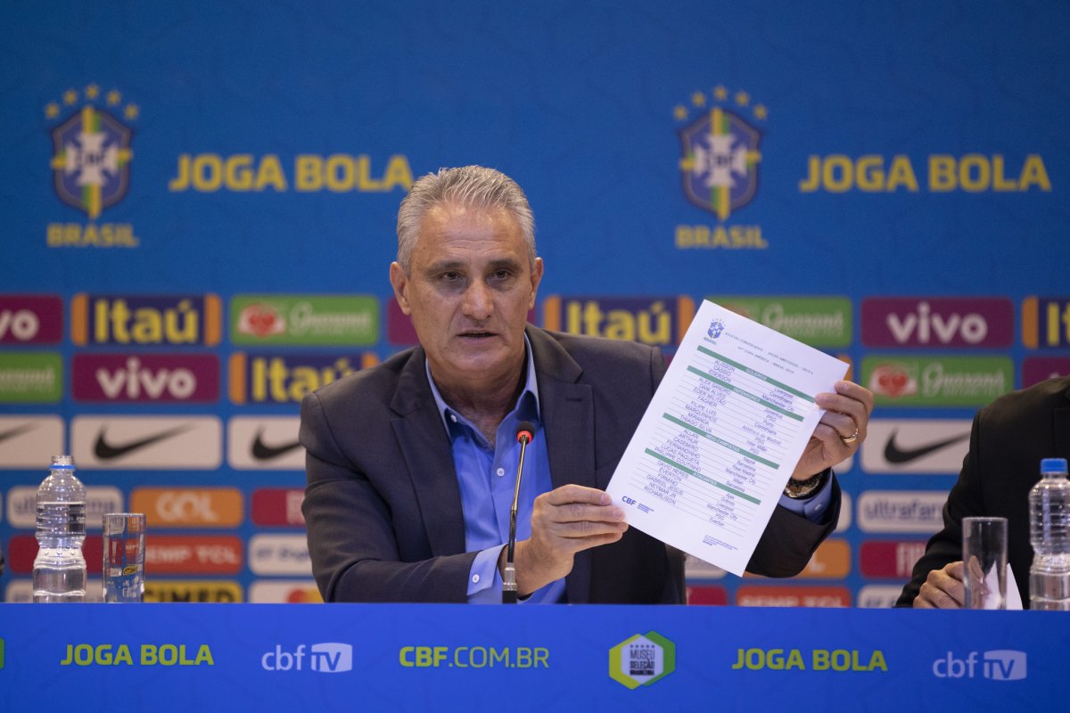 Tite convoca 23 jogadores para a Copa América no Brasil