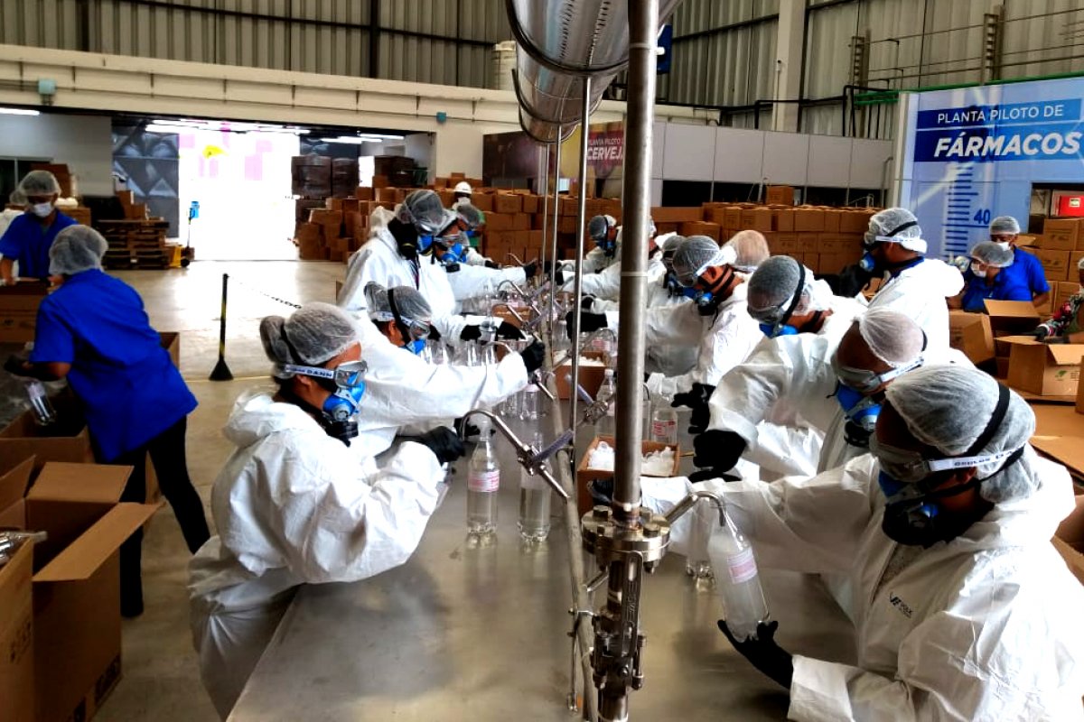 Sistema Público de Saúde recebem doações de álcool líquido diluído