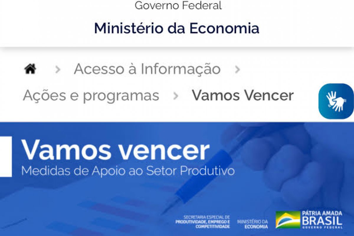 Governo lança site 'Vamos Vencer' onde atualiza MPs para empresas