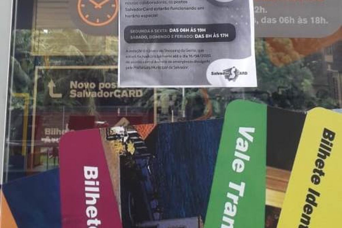 Postos do Salvador Card alteram horário de atendimento em Salvador