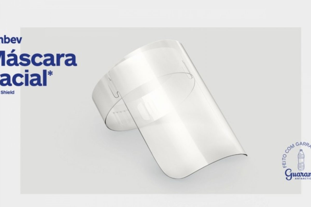 Ambev fará doação de 3 milhões de 'face shields' a profissionais da saúde