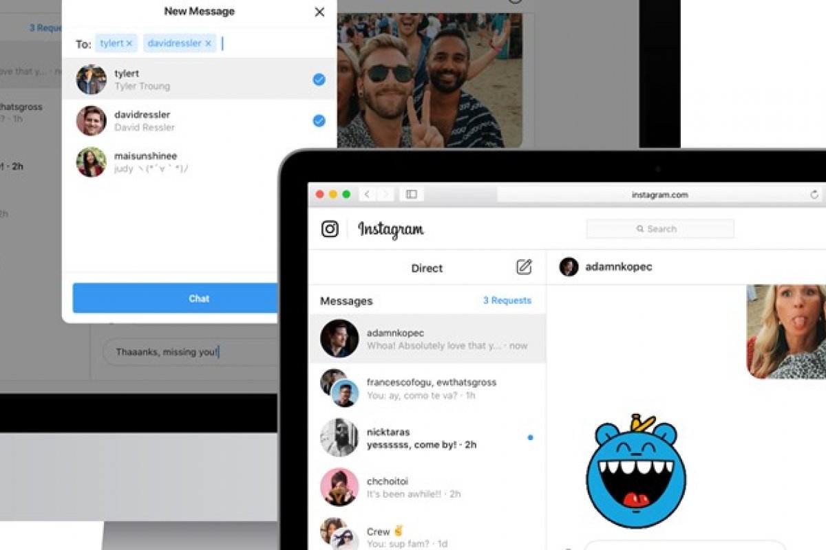 Instagram permite acessar 'Direct' pelo computador