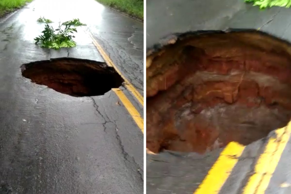 Motoristas relatam buraco em pista de Valença na Bahia