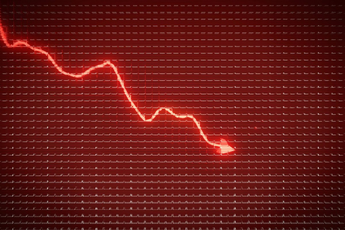 Ibovespa volta a cair e encerra dia em queda de 1,36%