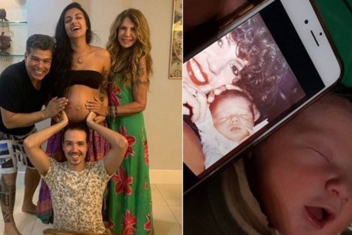 Elba Ramalho e Maurício Mattar ganham a primeira netinha